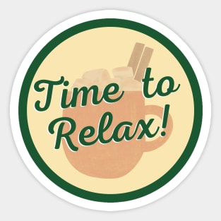 Time to Relax! Sticker